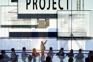 Plan Project Architecture Blueprint Drawing Concept